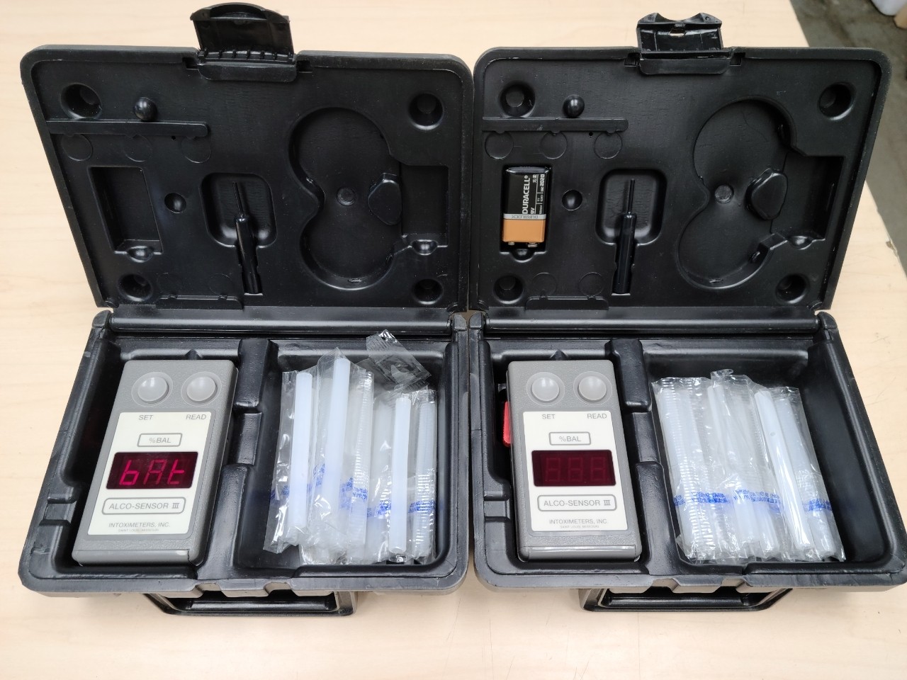 2 Intoximeters ALCO-SENSOR III with Cases Untested