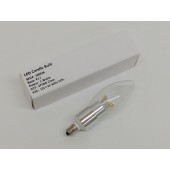 Seesmart Clear Glass E12 Candelabra Bulb 3W 110 Lumen Dimmable 5 Pack