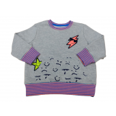 Cat & Jack Toddler  Girls Sweatshirt Gray & Pink Size 2T