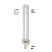 Reliance 13W GX23 CFL Twin Tube 2700K Bulb CF13DS / 27 / GX23 800 Lumens